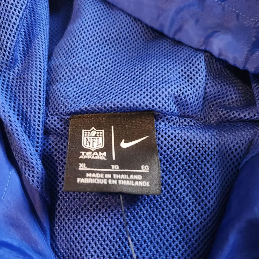 Nike Dallas Cowboys NFL Team Apparel Hooded Anorak Windbreaker Jacket XL